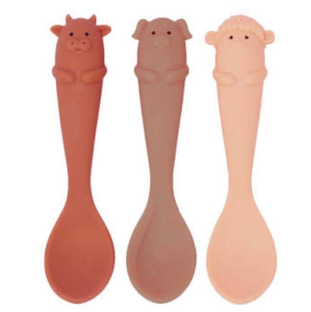 NEW Konges Slojd Baby Spoon Set 3 Pack